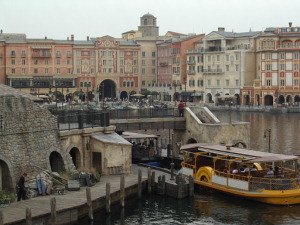 View from Fortress Explorations back across the harbor. Buildings in background are the facade of Hotel MiraCosta.